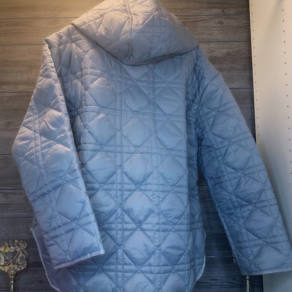 DIOR MACROCANNAGE HOODED PEACOAT - Picture 2 of 3